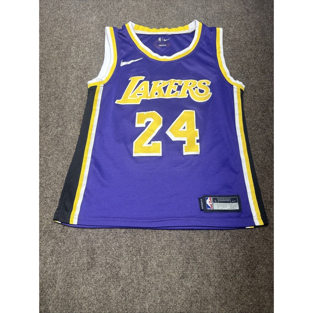 KOBE BRYANT WISH LAKERS #24 AUTHENTIC NIKE CONNECT PURPLE JERSEY SZ S